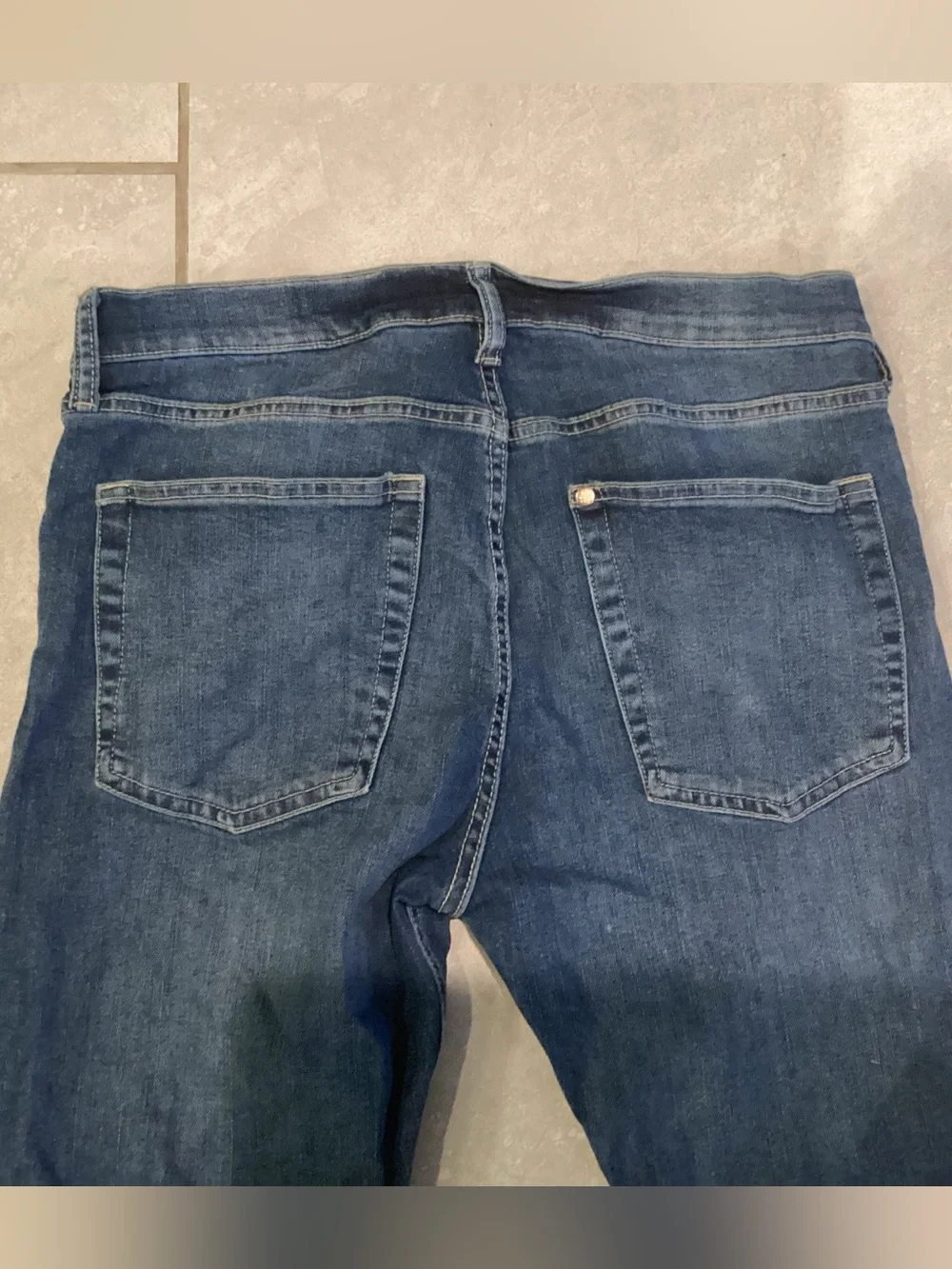Men's Slim Fit Dark Blue Jeans